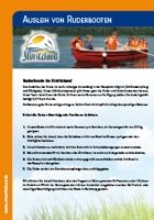 Ausleih von Ruderbooten bei Freizeitgelände Störitzland